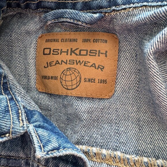 Vintage OshKosh B'gosh Kids Baby Denim Jean Jacket Blue 90s 18 months - Picture 9 of 11